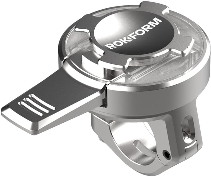 dunne stangbevestiging, scooter spiegelstang mount - Polished