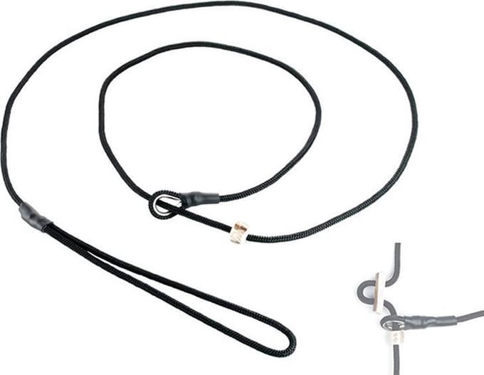 Mystique moxon jachtlijn met Dubbele Stop 4 mm - 150 cm Zwart