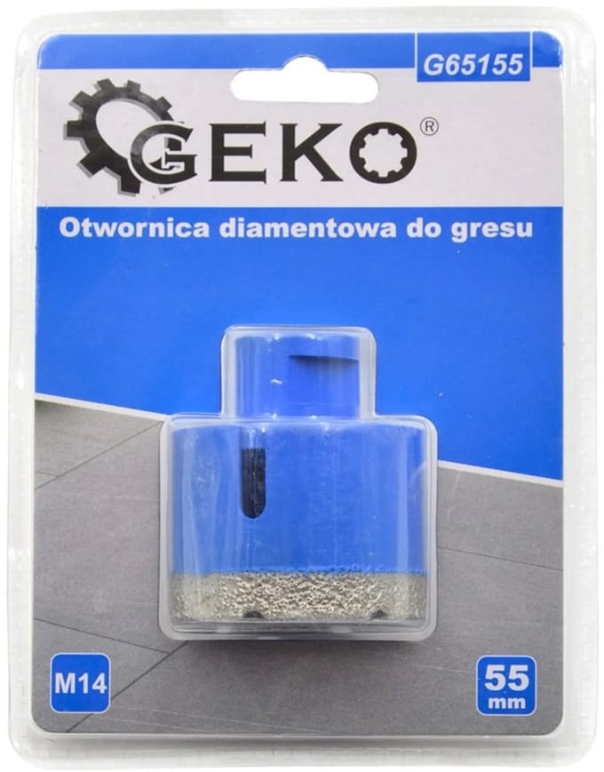 GEKO Diamantboor - Droogboren - M14 Schacht - 55 mm Diameter