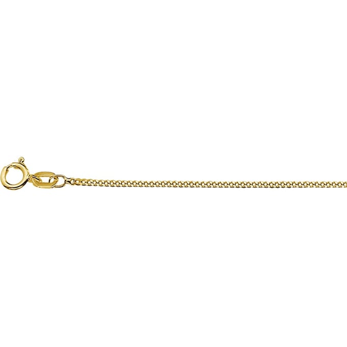 9k Collier Gourmette 4-zijdes Geslepen 1,2 Mm