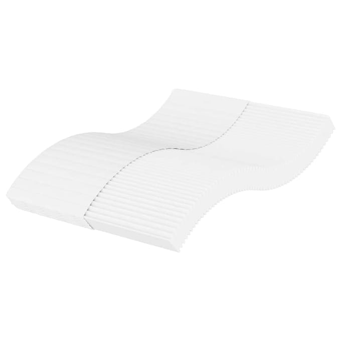 vidaXL - Schuimmatras - hardheid - H2 - H3 - 120x210 - cm - wit