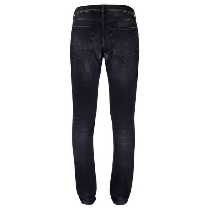 Diesel Heren D-Strukt Torn Versterkt Jeans (Zwart)