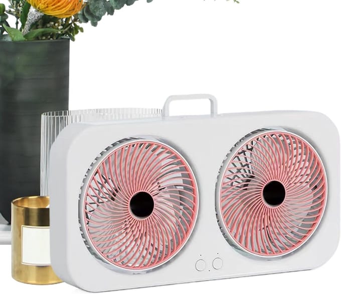 VHV - Campingventilator - campingventilator met lamp - USB oplaadbaar, stil - voor camping, tent, caravan