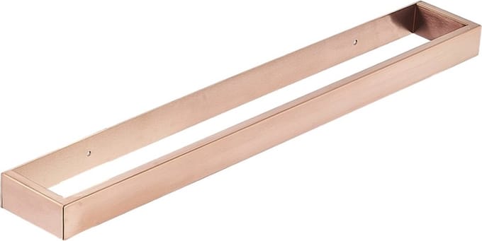 Handdoekbeugel mat rosé goud rechthoekig
