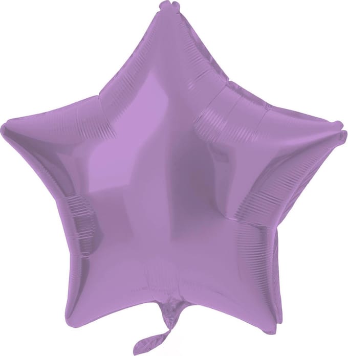 Folat - Folieballon Ster Mat Paars - 48 cm