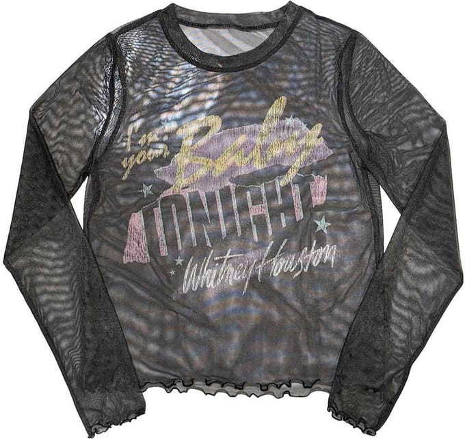 Whitney Houston - I'm Your Baby Longsleeve top - S - Zwart
