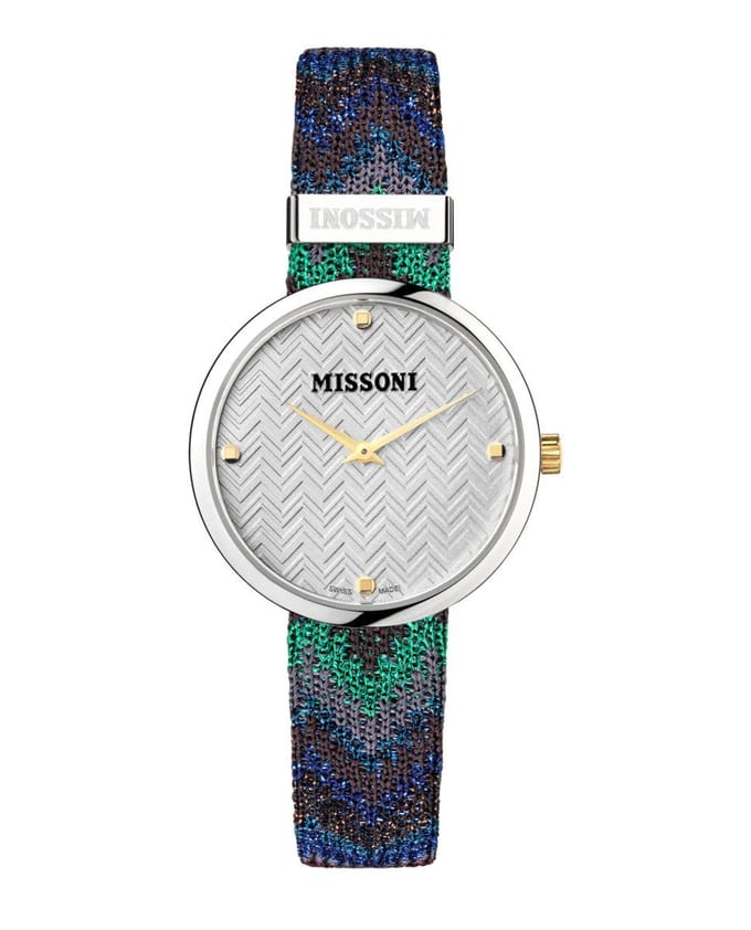 Missoni M1 MWY202222 Horloge - Leer - Multi - Ø 34 mm