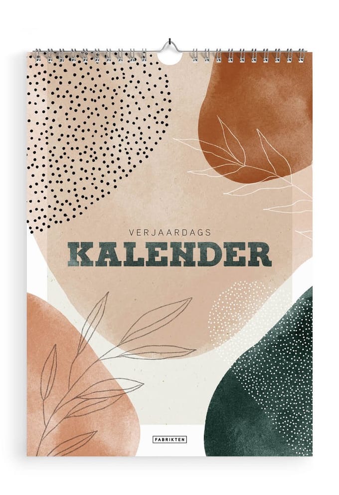Fabrikten Verjaardagskalender Zen - A5 - Aardetinten