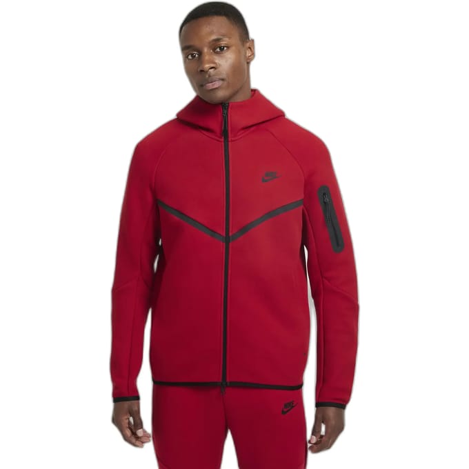 Nike Tech Windrunner Jas Met Capuchon Rood K687