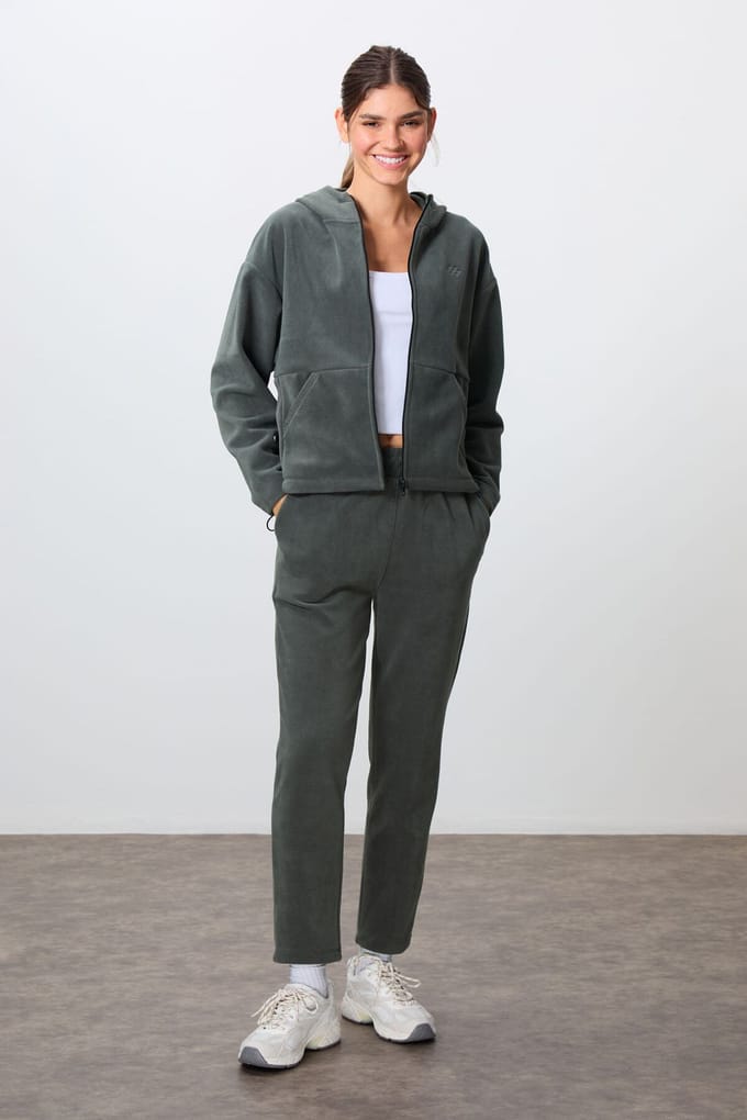 Oversized Hoodie Zipper Trainingspak Set