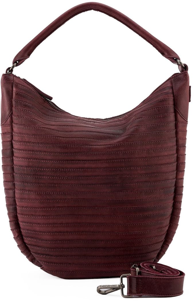 FREDsBRUDER schoudertas Gürteltier Dark Red wijnrood