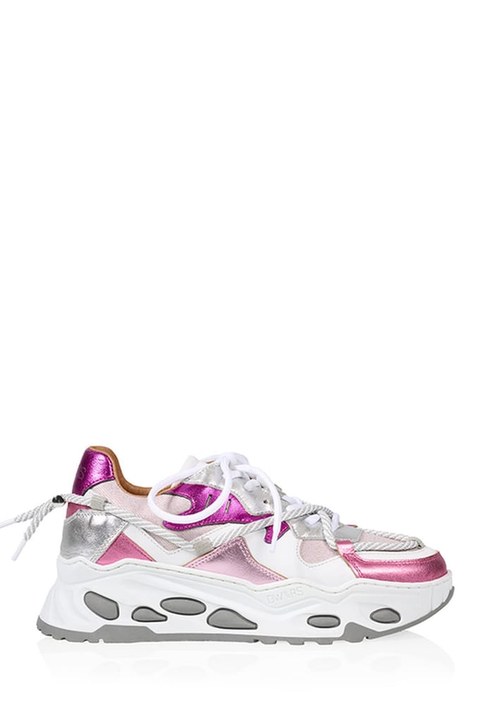 DWRS label Saturnus Denim Sneaker Silver / Pink Größe: 36 | Trainers Outlet | Damen | Blau