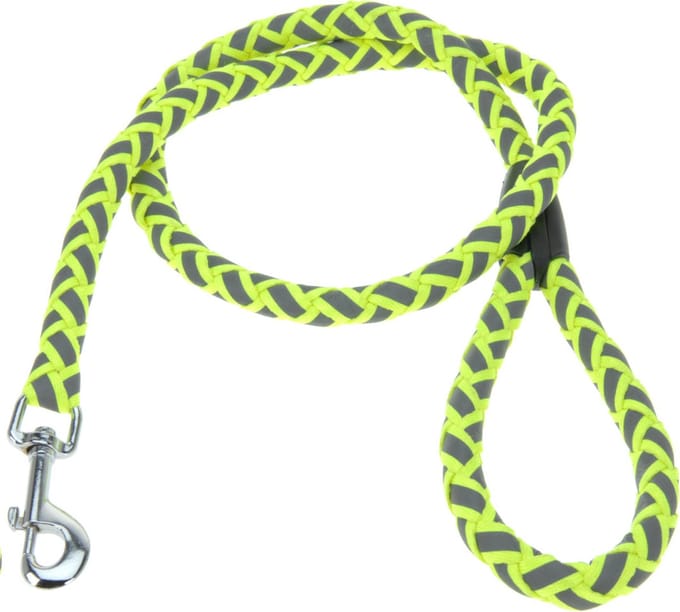 Pets Collection Hondenriem 120 Cm Nylon Grijs/geel