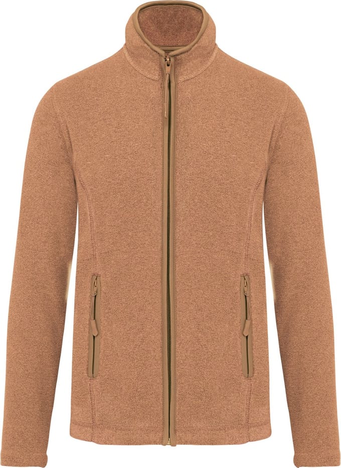 Kariban Microfleece met rits dames K907 - Camel Heather - M