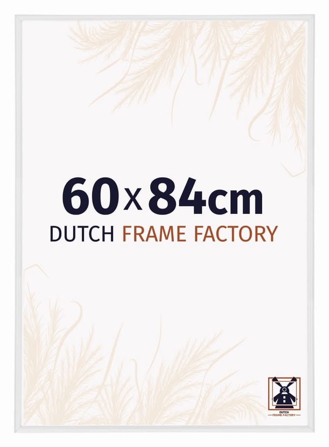 Fotolijst 60x84 cm - Kunststof - Wit Hoogglans - Angers