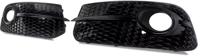 Mistgrille Quella - Mistlicht Grille - Voor Audi Q5 (2013-2017) - SQ5 Stijl - Gloss Black
