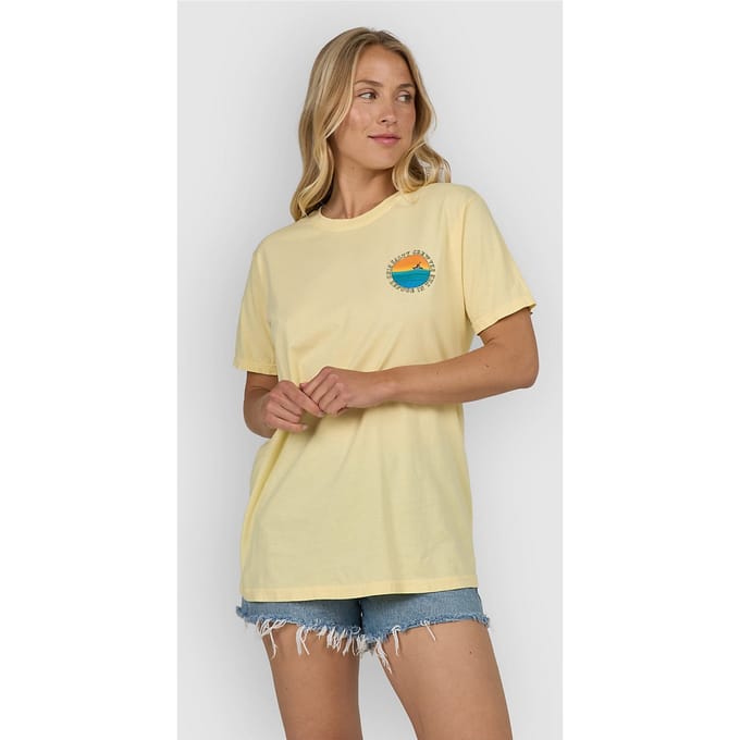 Salty Crew Sunset B.F. T-Shirt geel
