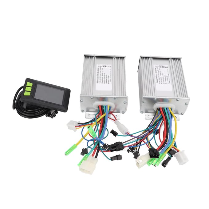 36V 48V 450W Dubbele Aandrijfmotor Borstelloze Controller LCD Display Kit voor Elektrische Fiets Scooter white