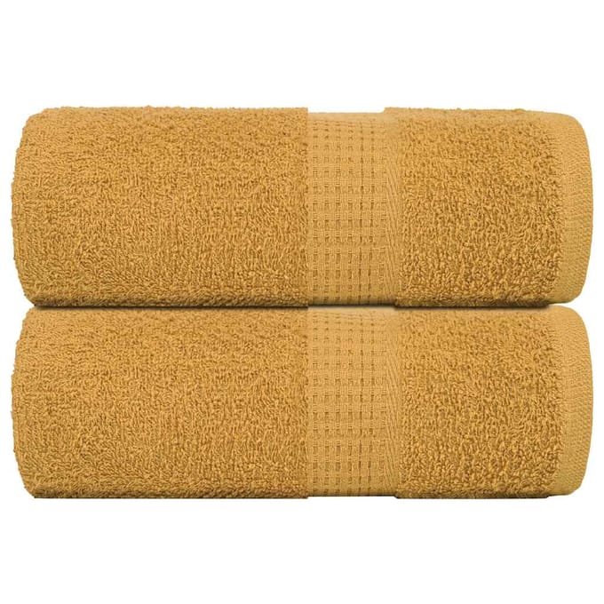 vidaXL - Gastendoekjes - FROGN - 2 - st - 30x50 - cm - 360 - g/m² - goud