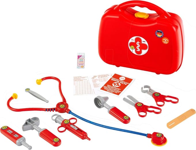 Dokterset Speelgoed - Dokterset voor Kinderen - Dokterset Rollenspel EHBO - Rood