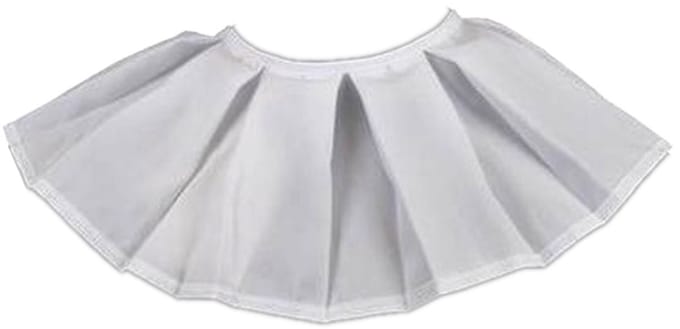 Kraag - Piet - Geplooid - Wit