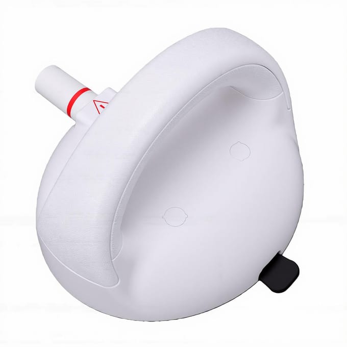 Barre d'appui de douche Robuste Capacité de charge 418 lbs Sécurité Ventouse Barre d'appui Poignée de baignoire Installation sans perçage Antidérapant avec white