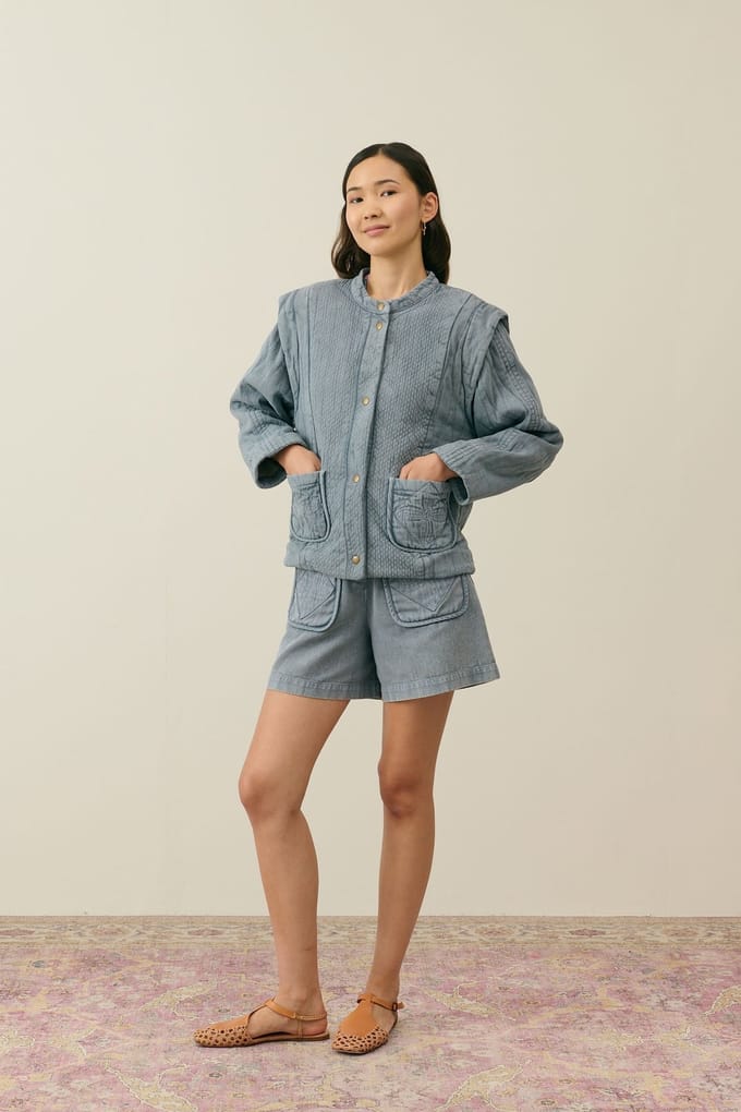 Louise Misha Jacket Horicia Grey Größe: 34 | Jeansjacken Outlet | Damen | Grau