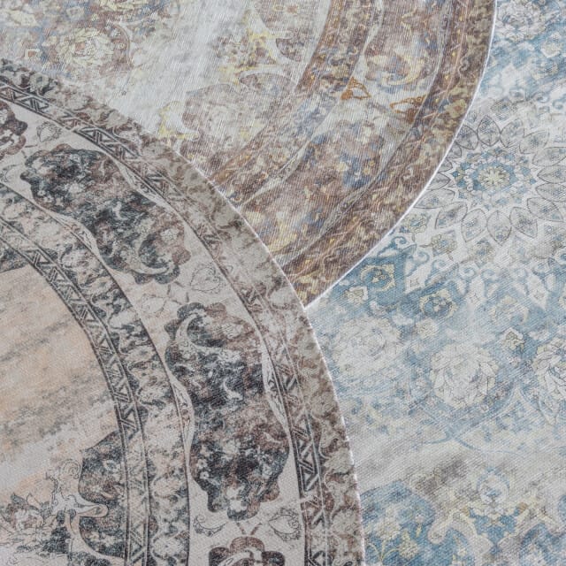 Veer Carpets Vloerkleed viola taupe rond ø120 cm