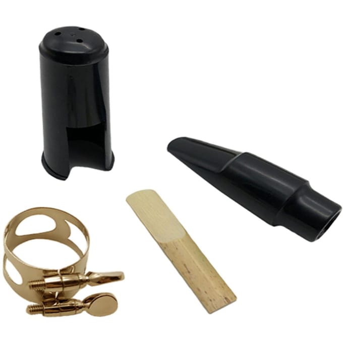 Platte E Altsaxofoon Beschermhoes Ligatuur Sluiting Hoes Mondstuk Riet Accessoire black