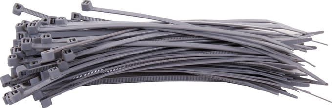 TD47 Kabelbinders 7.6 x 370 mm Grijs - Tie wraps - Tyraps