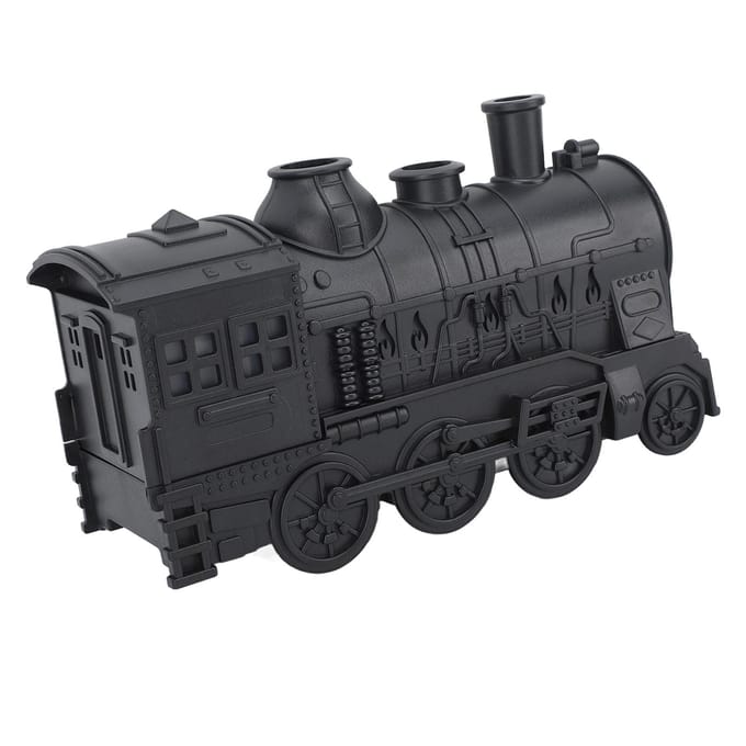 Essentiële Olie Diffuser 300ml Treinvorm 2 Verlichtingsmodi Aromatherapie Koelnevel Luchtbevochtiger met black
