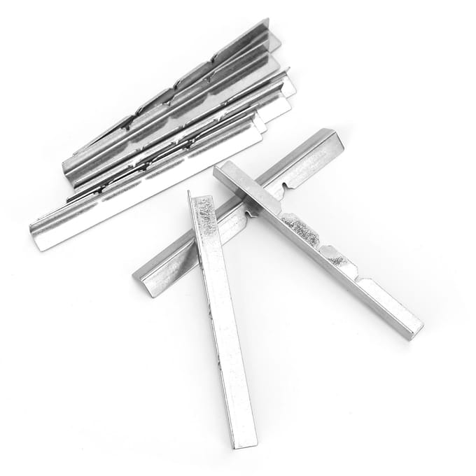 10 Pièces Supports de Mèche de Bougie à 3 Trous Acier Inoxydable Dispositif de Centrage de Mèche pour Fabrication de Bougies DIY gray