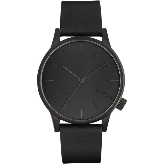 Komono - Horloge Winston Regal - Zwart - Ø 41mm