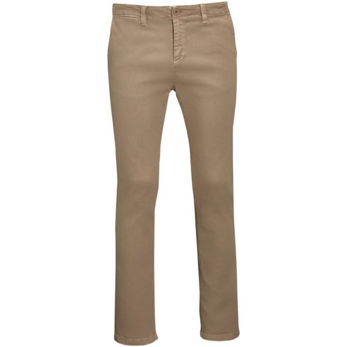 SOLS Heren Jules Chino Broek (Kastanje)
