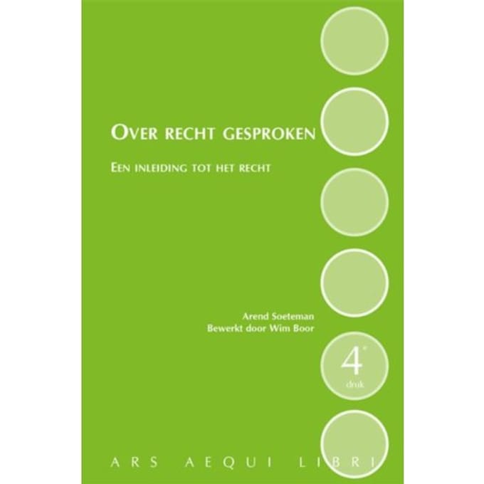 Over Recht Gesproken - Ars Aequi Cahiers - Arend Soeteman