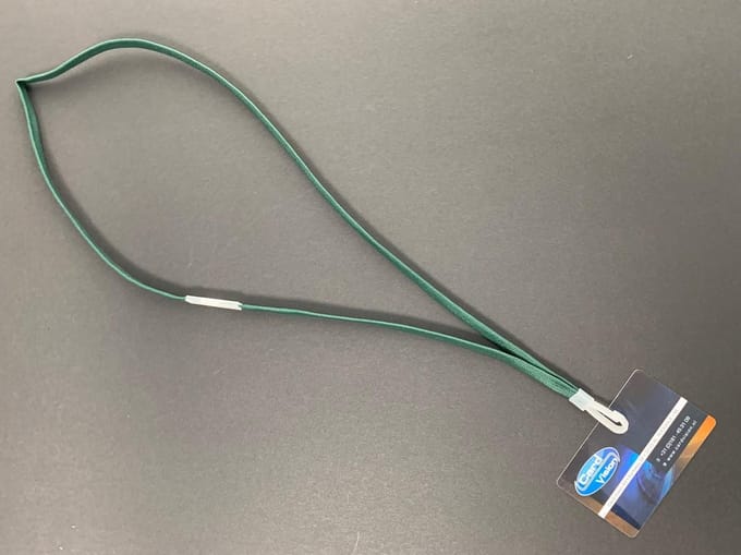 Keycord Met Plastic J clip Groen