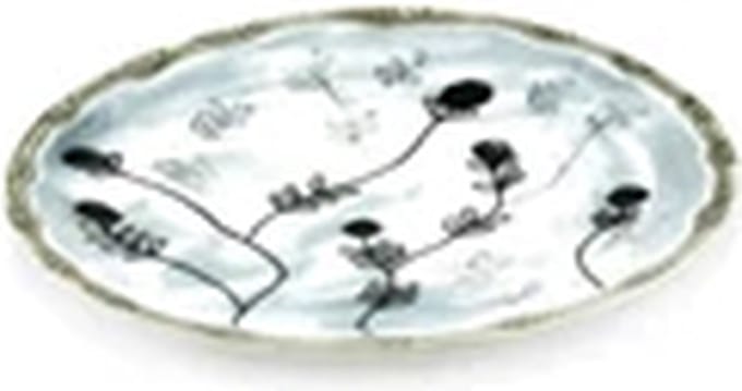 Serax Marni Midnight Flowers Mirtillo Tea plat bord D11.5cm blauw