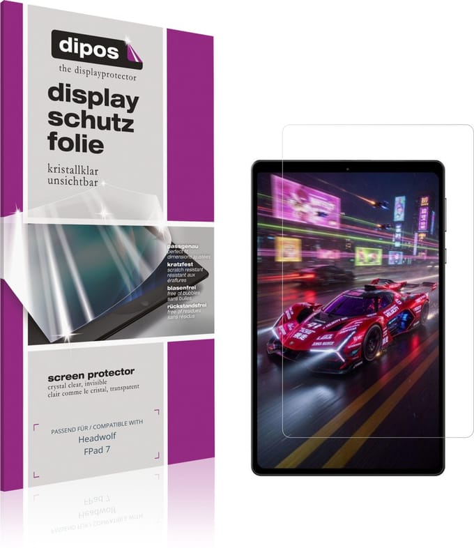 dipos – 2x Beschermfolie geschikt voor Headwolf FPad 7 | Krasbestendige & heldere Screenprotector Ultra-Thin