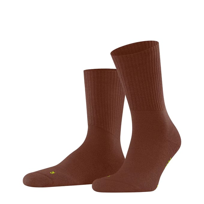 FALKE Walkie Light eenkleurig wol functioneel materiaal sokken unisex bruin - maat 46-48