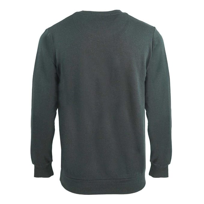 Aquascutum Heren Crest Crew Neck Sweatshirt (Zwart)