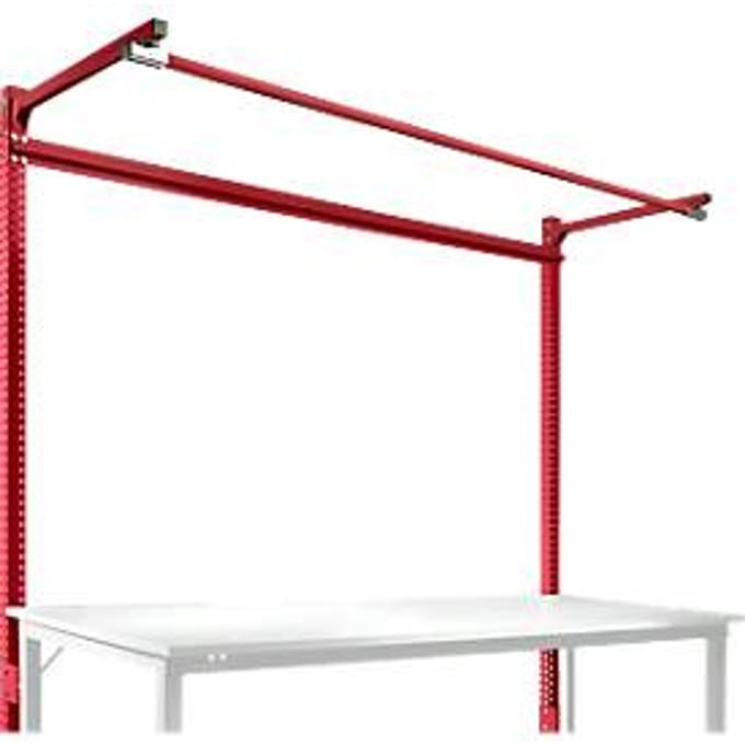 Manuflex ZB3881.3003 Opbouwdeel met arm voor universele + professionele standaard achtergrond tafels, gebruiksh 1500 mm