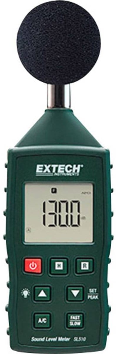 Extech SL510 Decibelmeter – 35 - 130 dB – 31.5 Hz - 8000 Hz