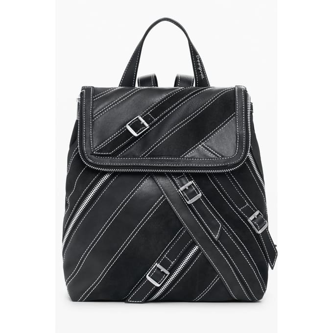 Desigual vrijetijdsrugzak rugzak Fibonacci Hampton Mini Backpack Black zwart