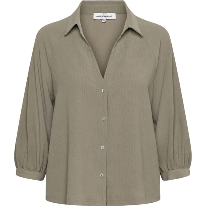 &Co Woman &co women blouse marijke khaki
