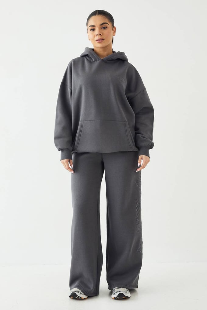 Dames DSGN Studio Sport Training Club Rechte Pijp Jogger | Houtskool | Maat: XL