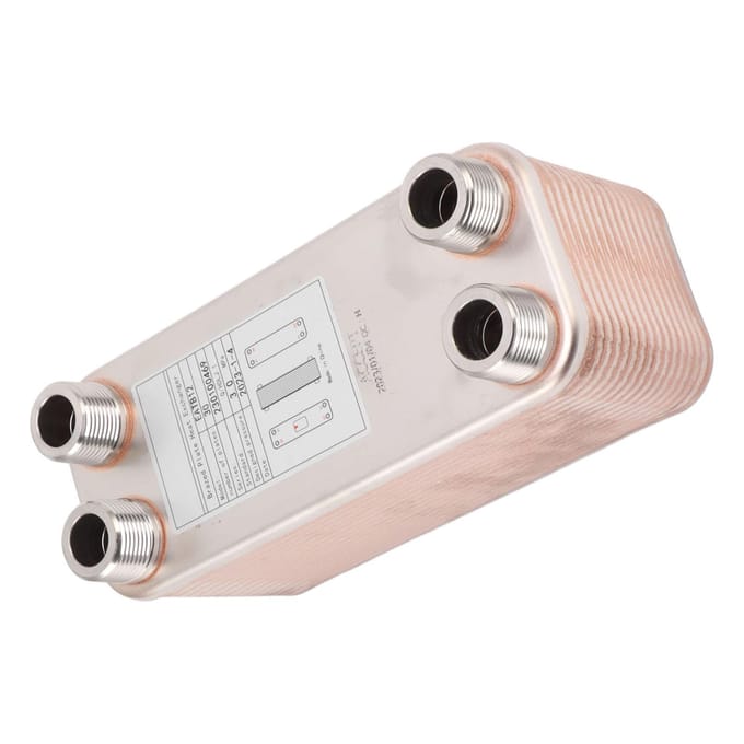 Plaatkoeler Professionele RVS Gesoldeerde Platenwarmtewisselaar voor Bier Wort Water beige