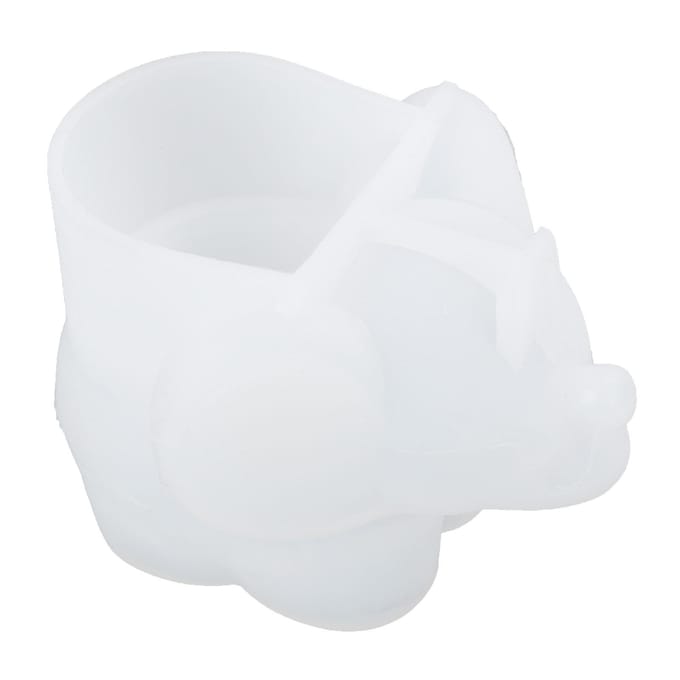 Epoxy Vorm Olifant Vorm Kristal Siliconen Gietvorm DIY 3D Opslag Decoratie Ornament white