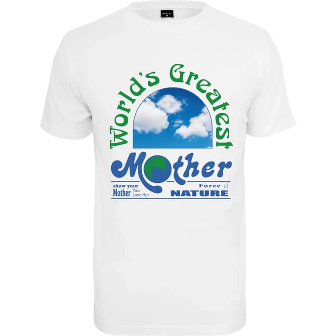 Mister Tee - Mother Nature Day Unisex T-shirt - L - Wit