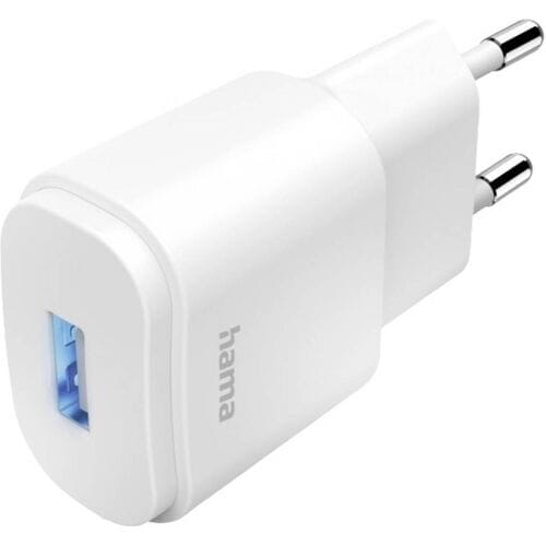 Hama USB-oplader 6.00 W 1x USB-A Wit Binnen
