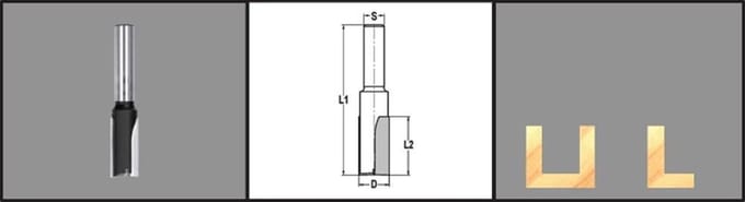 Groeffrees 12 Mm Schacht=12 Sl=45 Tl=90 E06